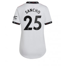 Damen Fußballbekleidung Manchester United Jadon Sancho #25 Auswärtstrikot 2022-23 Kurzarm